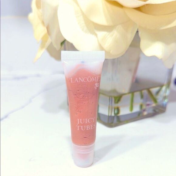 Lancome Juicy Tubes lip gloss "Simmer" Opalescent Creamy Nude Shine Hydration - Picture 3 of 7